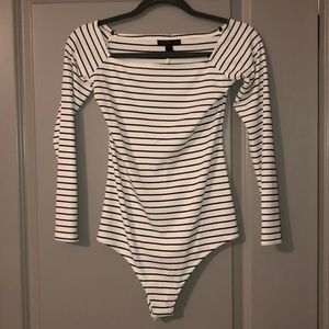 Striped bodysuit long sleeve